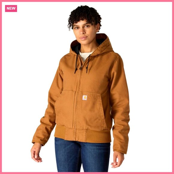 Women's Insulated Work Jacket Cotton Duck Waterproof Long Sleeve